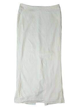 Talbots Women’s Size 10 Ivory Back Slit Long Wool Pencil Skirt